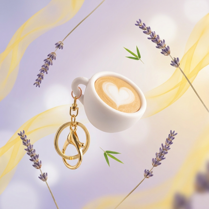 Mini Coffee Love Bag Charm