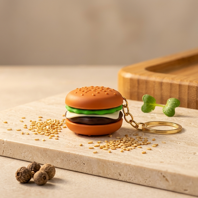 Mini Burger Bag Charm