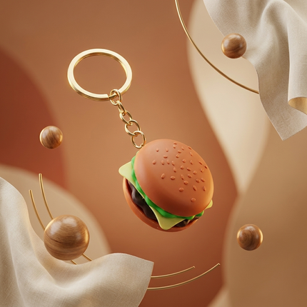 Mini Burger Bag Charm