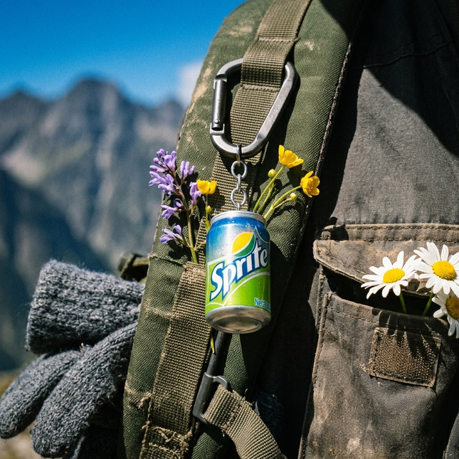 Mini Soda Can Keychain