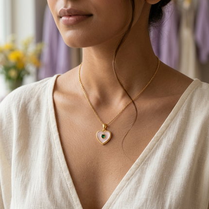 Heart Stone Necklace