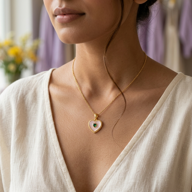 Heart Stone Necklace